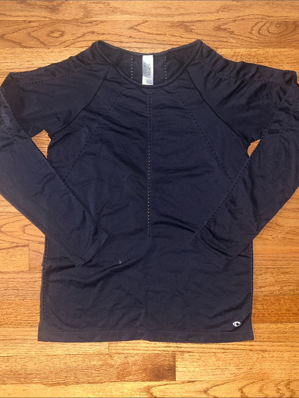 Sofia Active by Sofia Vergara Lightweight breatheable Fitness Top Long Sleeve MD
